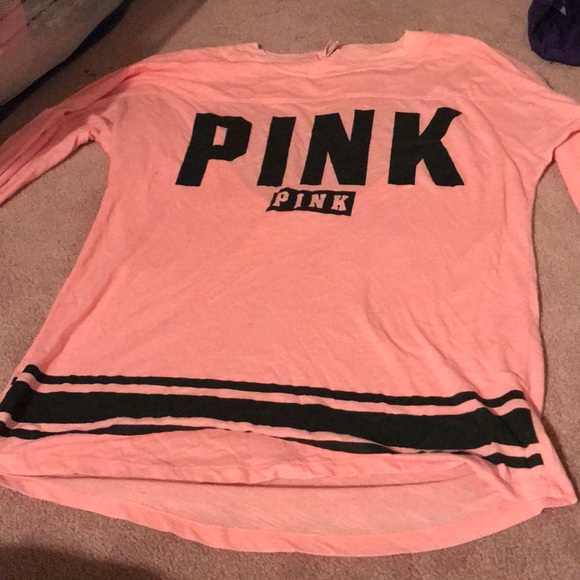 PINK Victoria's Secret Tops - PINK Long Sleeve Tee with open Back